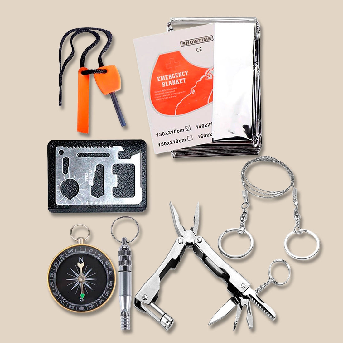 Kit de Sobrevivência e Autossalvamento Compacto