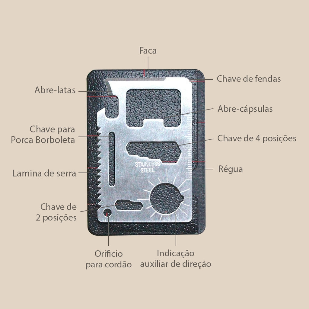 Kit de Sobrevivência e Autossalvamento Compacto