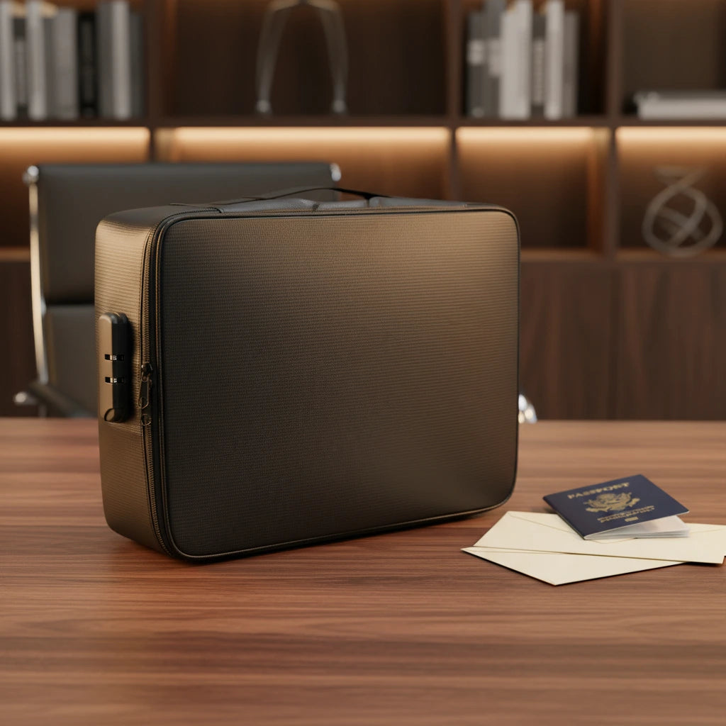 Bolsa de Segurança Anti-fogo e Impermeável para Documentos