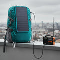 Mochila Solar Dobrável 30L com Painel Solar Removível 6.5W