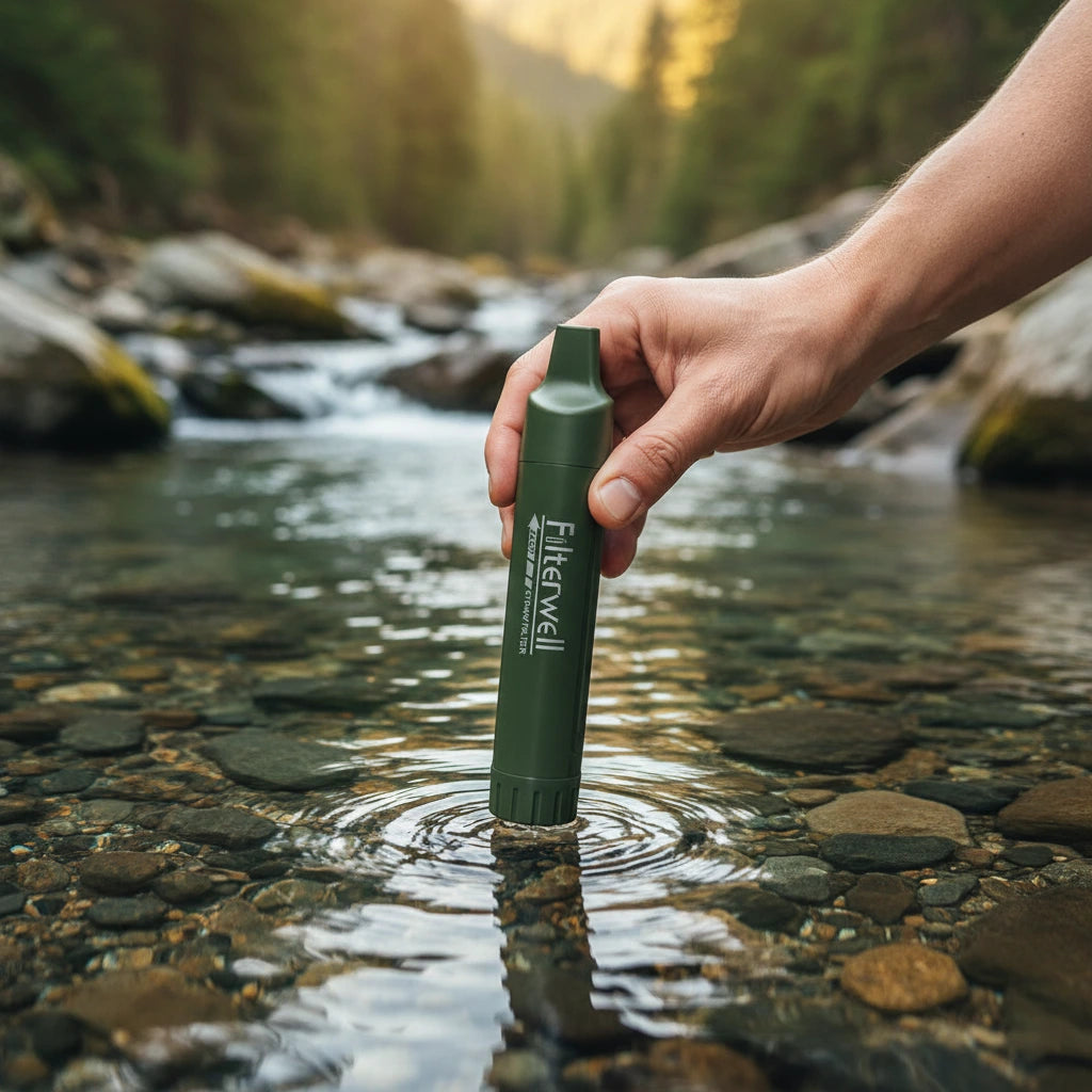 Filtro de Água Portátil Filterwell com Adaptador 28/30mm