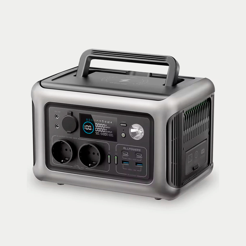 Gerador Solar Portátil ALLPOWERS R600 (Versão Europeia)