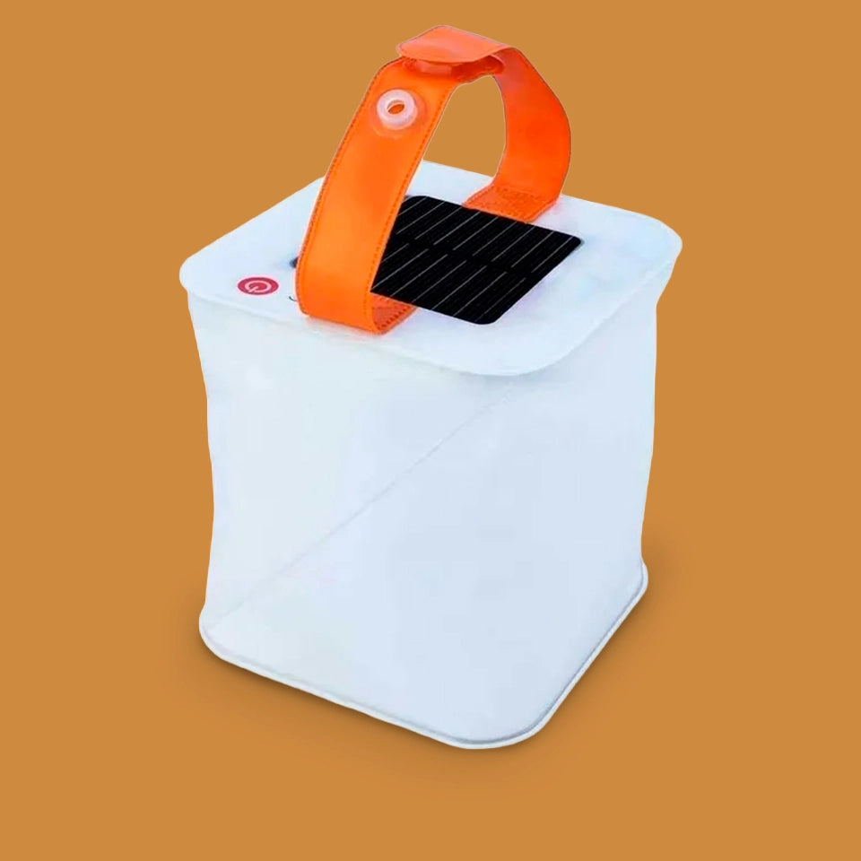 Lanterna Solar Compacta, Dobrável, Ultra-Leve e Impermeável