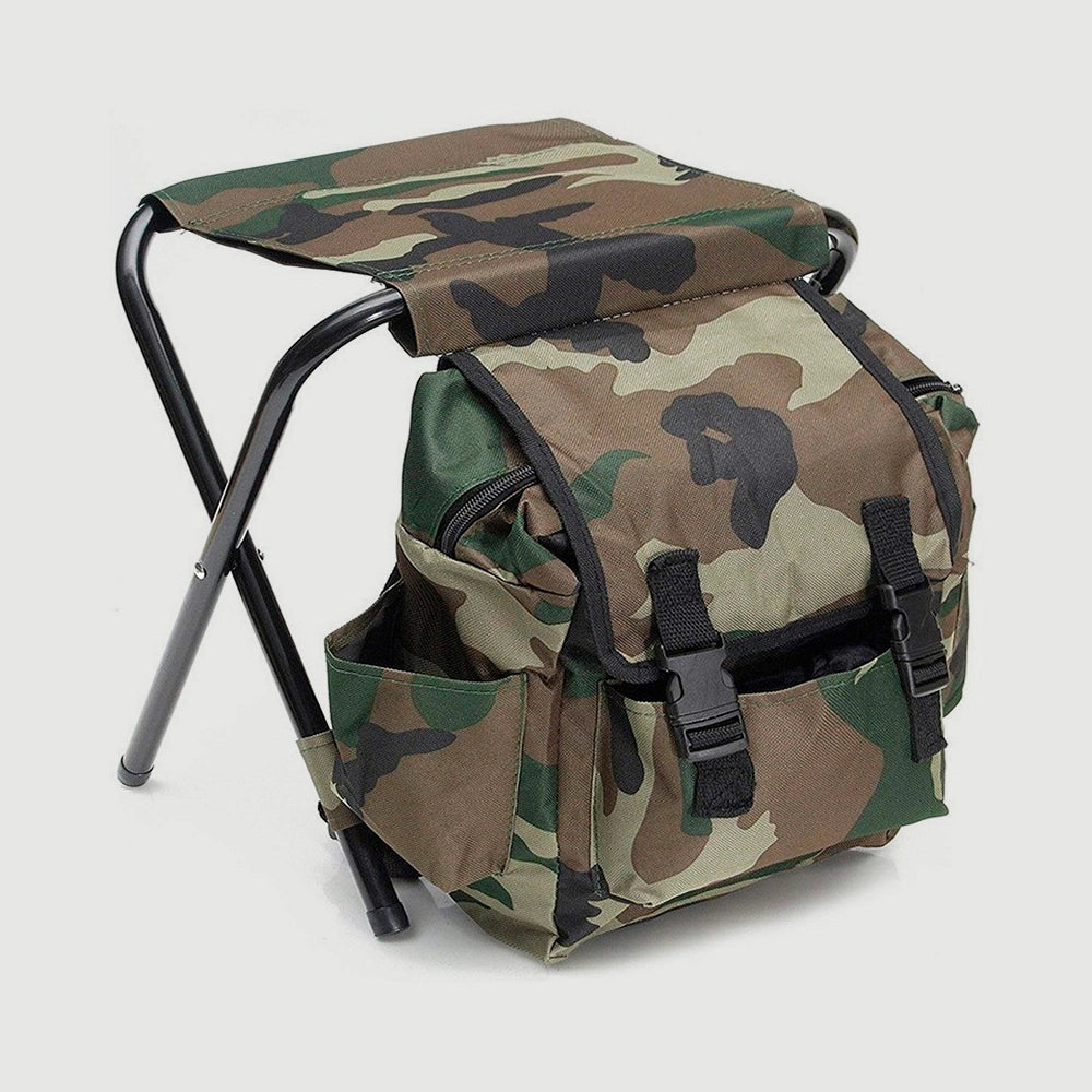 Mochila 2-em-1 com Banco Dobrável Integrado