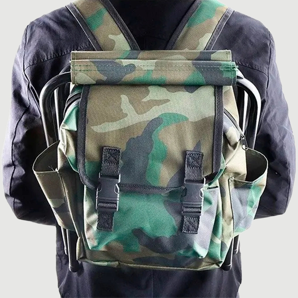 Mochila 2-em-1 com Banco Dobrável Integrado