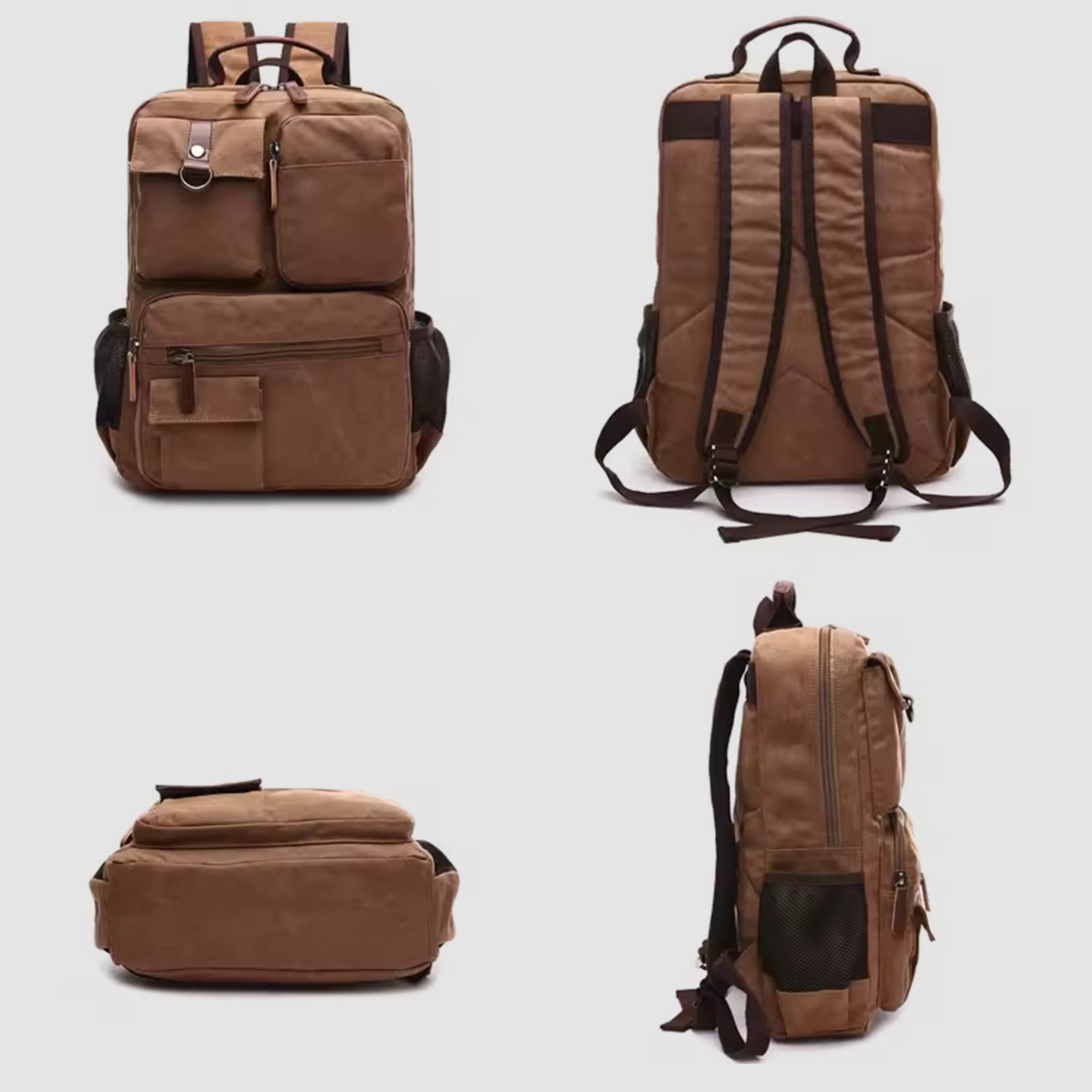 Mochila de Lona Reforçada 35L — Ideal para Kit de Emergência 72h e Uso Diário