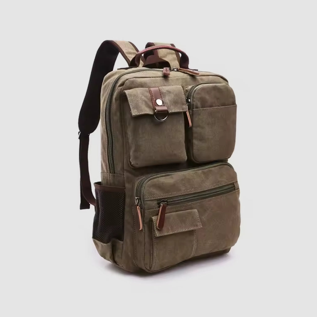 Mochila de Lona Reforçada 35L — Ideal para Kit de Emergência 72h e Uso Diário
