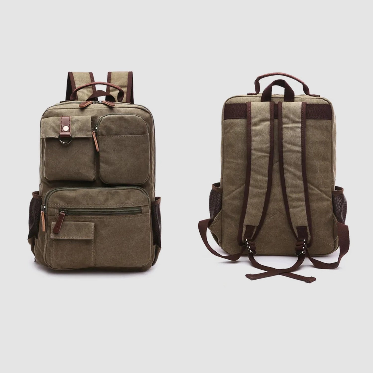 Mochila de Lona Reforçada 35L — Ideal para Kit de Emergência 72h e Uso Diário