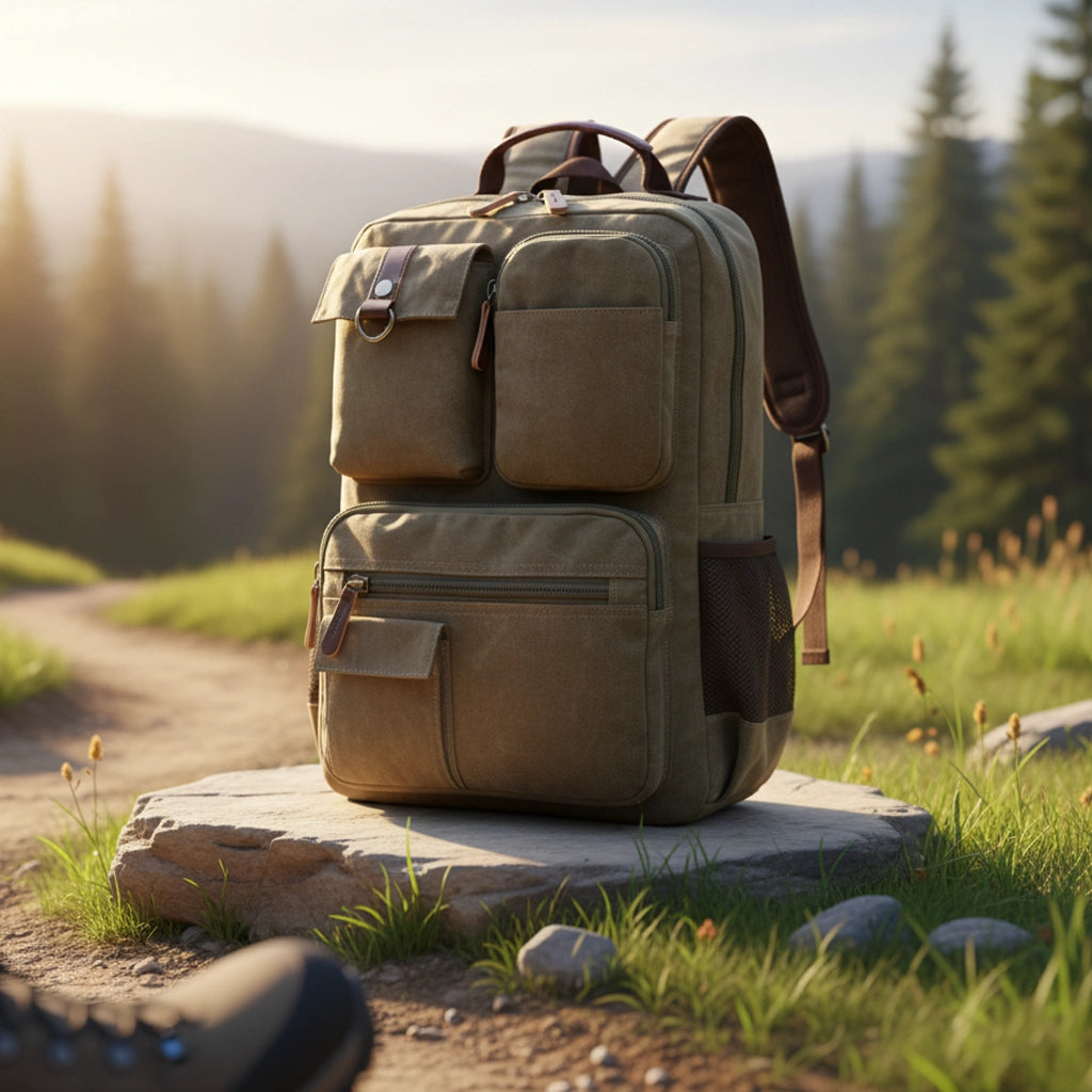 Mochila de Lona Reforçada 35L — Ideal para Kit de Emergência 72h e Uso Diário