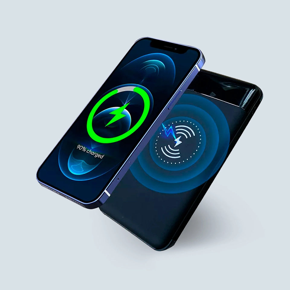 Powerbank Solar 12000mAh Wireless com até 6 Painéis Solares