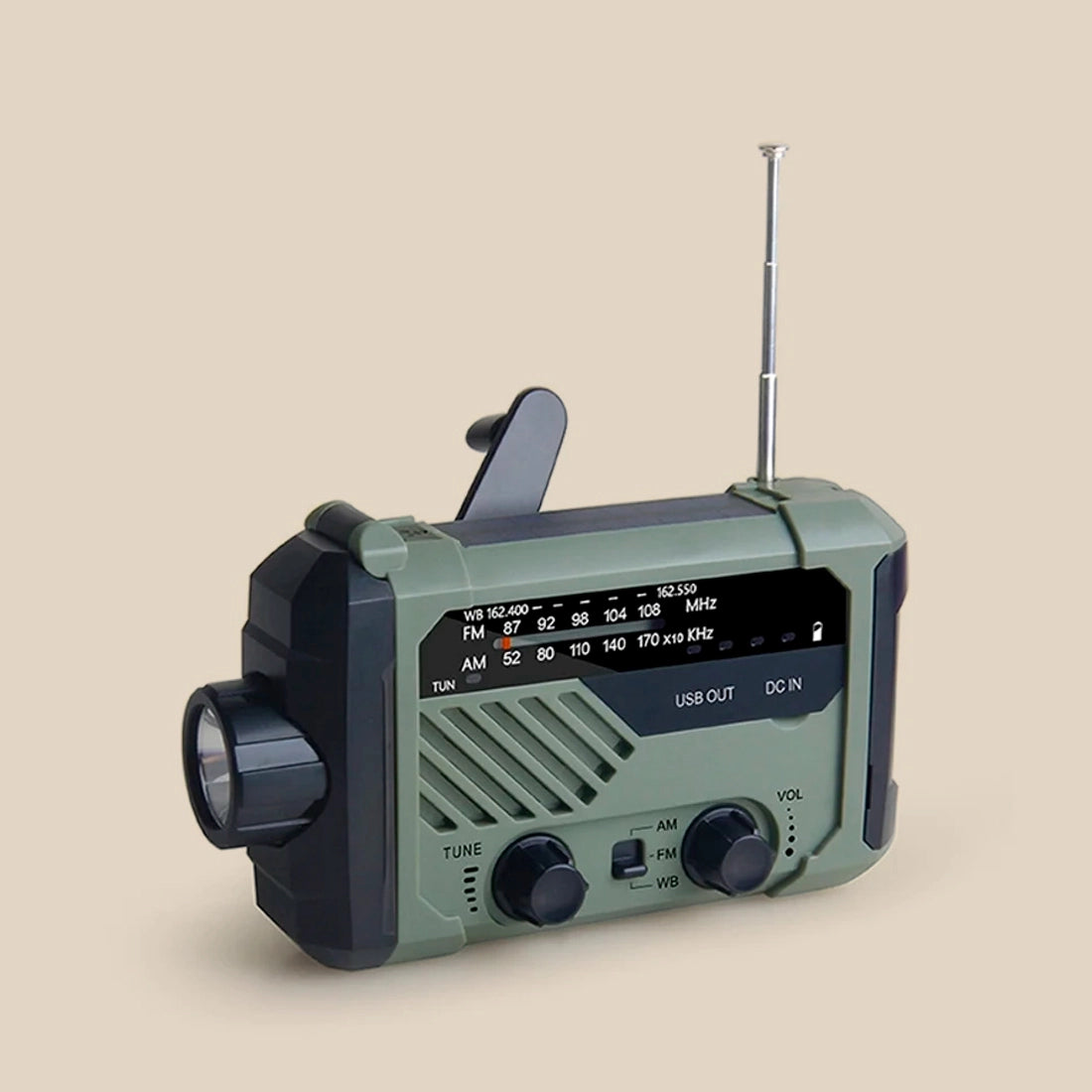 Rádio de Emergência a Energia Solar com Manivela