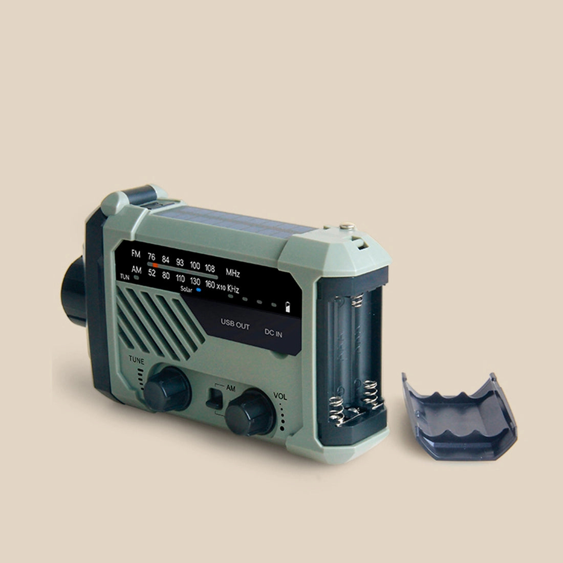 Rádio de Emergência a Energia Solar com Manivela