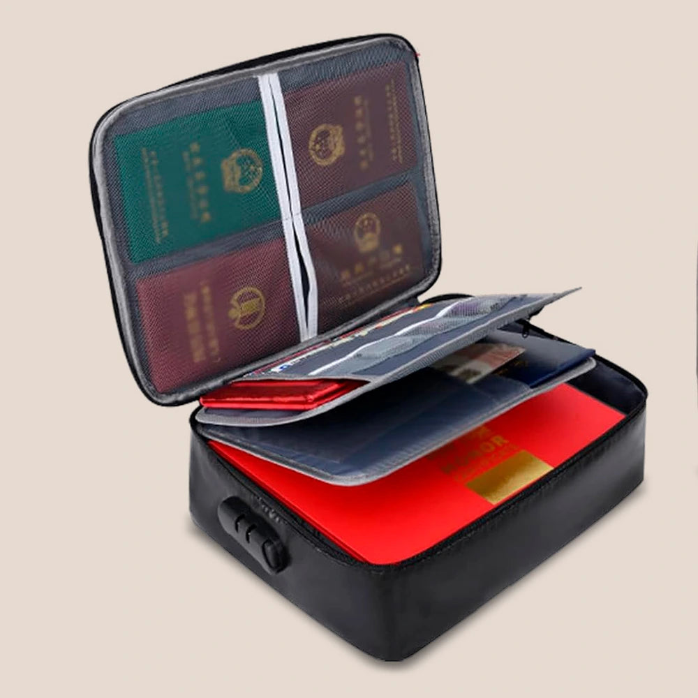 Bolsa de Segurança Anti-fogo e Impermeável para Documentos