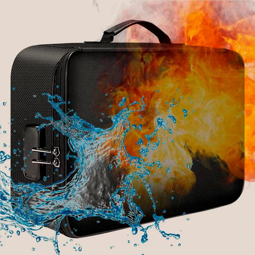 Bolsa de Segurança Anti-fogo e Impermeável para Documentos