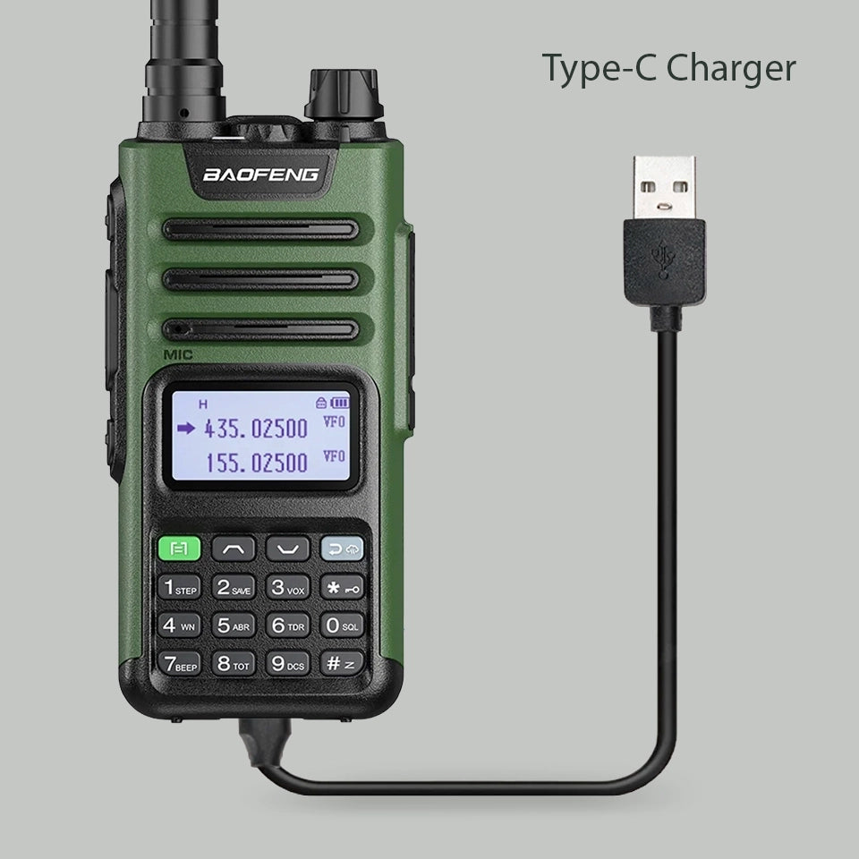 Walkie-Talkie Baofeng UV-13 pro v2 Dual Band VHF/UHF 10W - Distância 2 a 16 km